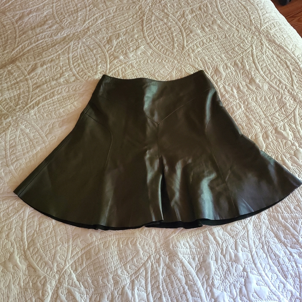 Bebe brown Leather skirt